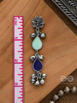 Rainy Day Delights - Silver Enamelled Earrings