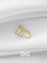 THE BUTTERFLY BLESSING - GOLDEN CZ NOSERING (NON-PIERCING)