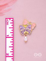 DUAL WING WONDERS - GOLDEN EMBELLISHED EARRINGS