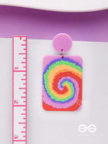 THE CARNIVAL COILS - MULTICOLOR ACRYLIC EARRINGS