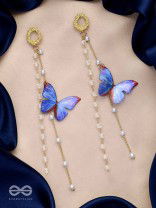A BUTTERFLY'S TALE - GOLDEN EMBELLISHED EARRINGS 