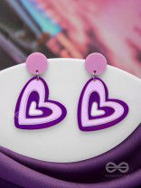 THE LILAC LOVE - CASUAL ACRYLIC EARRINGS