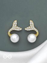 MYSTIC MERMAID TAILS - GOLDEN EMBELLISHED EARRINGS