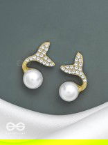 MYSTIC MERMAID TAILS - GOLDEN EMBELLISHED EARRINGS
