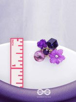 LILAC LOVEBUDS - GOLDEN EMBELLISHED STUD EARRINGS