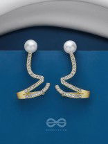 TWIST-N-TURN TREASURES - GOLDEN EMBELLISHED EARRING