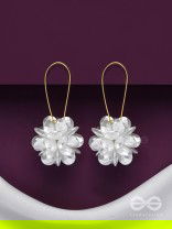 A WINTER ROSE - GOLDEN FLORAL EARRINGS