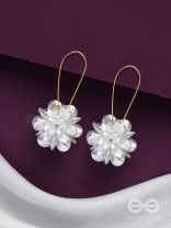 A WINTER ROSE - GOLDEN FLORAL EARRINGS