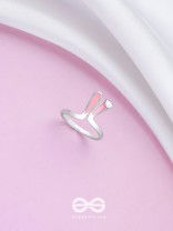 EASTER EARS - SILVER AND PINK RING (ONE SIZE)
