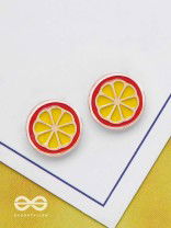 THE LEMONY LIFE - GOLDEN EMBELLISHED STUD EARRINGS