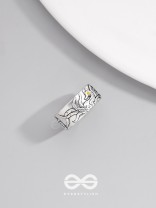 THE FIREBOLT FANG - STATEMENT SILVER RING (ADJUSTABLE)