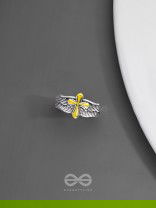 CELESTIAL CROSS - STATEMENT RING (ADJUSTABLE)