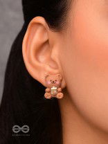 CHOCOBITES 'N BEAR - MISMATCHED ACRYLIC EARRINGS
