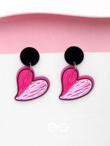 ROSY RETRO ROMANCE - CASUAL ACRYLIC EARRINGS