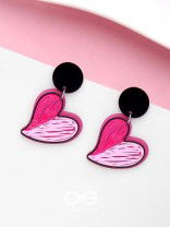 ROSY RETRO ROMANCE - CASUAL ACRYLIC EARRINGS