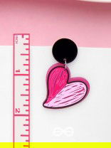 ROSY RETRO ROMANCE - CASUAL ACRYLIC EARRINGS