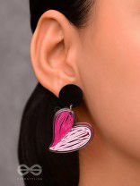 ROSY RETRO ROMANCE - CASUAL ACRYLIC EARRINGS