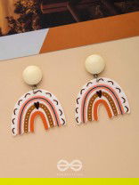 HEARTFELT RAINBOW - STATEMENT ACRYLIC EARRINGS 