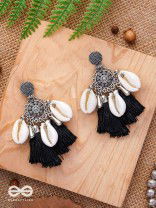 Midnight Swirls - Oxidised Earrings