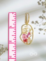 Rosie Reflections - Pressed Flower Resin Earrings
