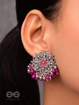 The Blooming Beauties - Enamelled Oxidised Earrings