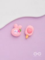 Sundaes N' Berries - Mismatched Acrylic Earrings