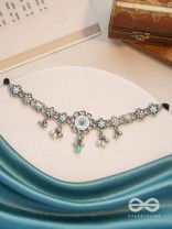 The Sky Bouquet- Enamelled Oxidised Neckpiece