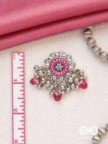 The Silver Talisman- Enamelled Oxidised Earrings