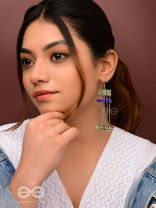 The Flattering Trails- Enamelled Oxidised Earrings