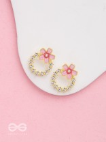 Sakura Sweetheart - Enameled Earrings