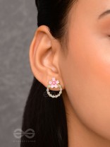 Sakura Sweetheart - Enameled Earrings