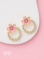 Sakura Sweetheart - Enameled Earrings