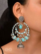 The Layers Of Horizon- Oxidised Earrings