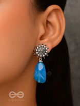 Oath Of The Sky- Stone Oxidised Earrings