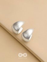 Lunar Curves - Silver Earrings
