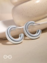 Sunlit Harmony - Statement Silver Earrings