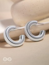 Sunlit Harmony - Statement Silver Earrings