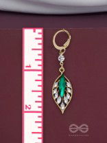 Lush Leaflets - Golden Embellished Earrings