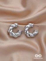 Dreamer's Luster - Statement Silver Earrings
