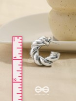 Dreamer's Luster - Statement Silver Earrings