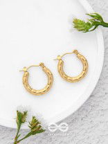 Celestial Halos - Golden Stainless Steel Earrings With Anti-Tarnish Coating