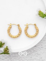Celestial Halos - Golden Stainless Steel Earrings With Anti-Tarnish Coating