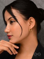 Celestial Halos - Golden Stainless Steel Earrings With Anti-Tarnish Coating