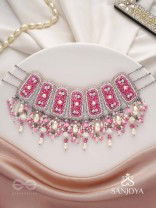 Bhavaneri- Dance In The Heaven- Pearls, Cutdana And Beads Hand Embroidered Choker Neckpiece