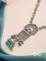 The Celestial Flutters - Statement Oxidised Neckpiece