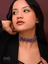 The Purple Passion - Statement Oxidised Neckpiece