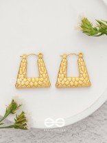 Ethereal Gleams - Golden Stainless Steel Earrings With Anti-Tarnish Coating