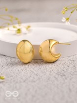 The Grandeur Drops - Golden Statement Earrings 