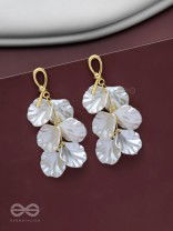 The Seashell Charms- Golden Shell Earrings 