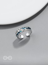 The Teal River - Silver Ring